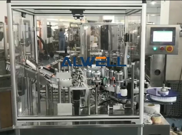 automatic bottle filling and capping machine